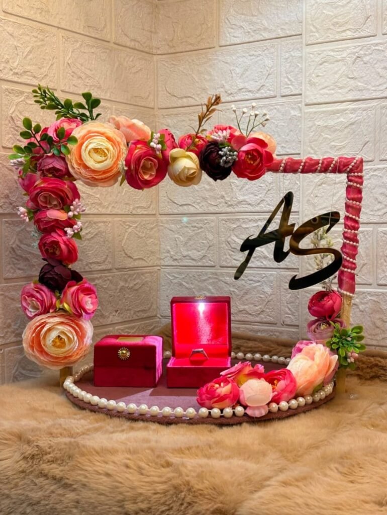 Engagement/Nikah Ring Plate for Couple