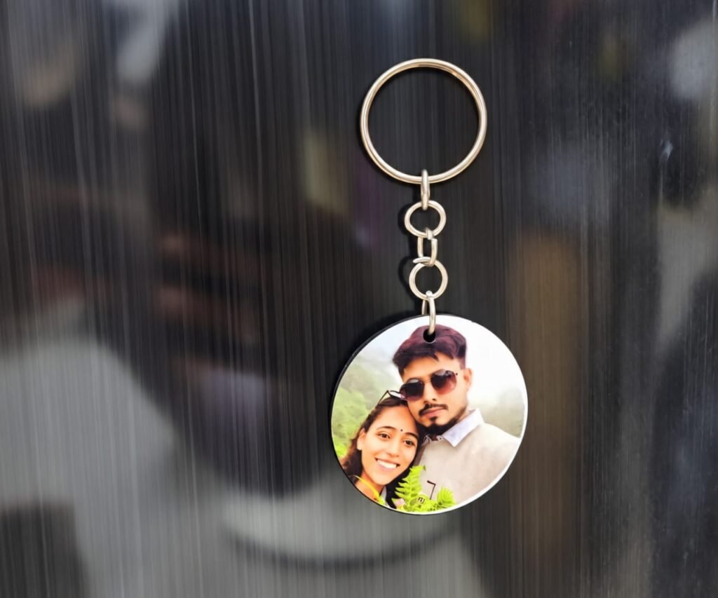 Personalized & customised Acrylic Keychain with Image-Photo Permanently Printed. Perfect for Great Gift Option