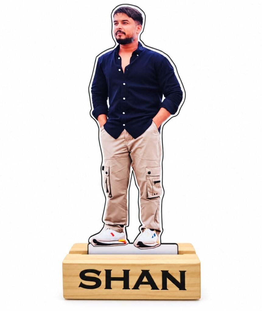 Personalized Miniature Cutout Photo Stand– Customized Picture Display – Unique Gift for Special Occasions
